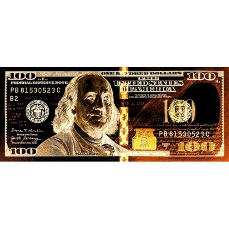 100 Dollar Bill Print on Canvas Pop Art Canvas Posters and Prints Money Motivation Poster Money Street Wall Art for Home Decor