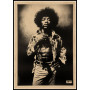 Jimi Hendrix Poster Print Famous Singer Print Rock Music Legends Vintage Photograph Black and White Posters Wall Art Painting