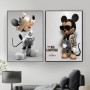 Disney Mickey and Minnie Cartoon Canvas Painting Classic Anime