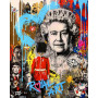 Graffiti Pop Art UK British Queen Canvas Painting Colorful Posters and Prints Chadors Wall Art