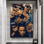 Hip Hop Legend Old School 2PAC Biggie Smalls Wu-Tang NWA Rap Star Wall Art Canvas Painting