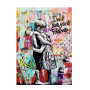 Banksy Wall Art I Will Love You Forever Inspired Artwork Graffiti Canvas Painting Street Pop Poster Prints for Home Room Decor