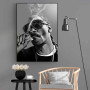 Snoop Dogg Smoking Poster Hip Hop Rap Style Wall Art Canvas Painting Modern Living Room Home Decoration Mural(No Frame)
