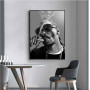 Snoop Dogg Smoking Poster Hip Hop Rap Style Wall Art Canvas Painting Modern Living Room Home Decoration Mural(No Frame)