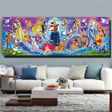 Disney Diamond Art 5D Full Drill Diamond Painting Princess Mickey Mouse Cross Stitch Embroidery Kit Mosaic Picture Home Decor