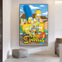 Disney Cartoon Anime The Simpsons Family Movie Poster And Print Classical Comic Canvas Painting Wall Art Living Room Home Decor