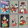 Disney Cartoon Donald Duck Poster Canvas Painting Money Luxury Art Picture Mural Modern Home Wall Prints Kids Room Decoration