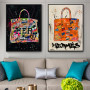 Abstract Graffiti Art Bags Canvas Paintings on the Wall Art Posters and Prints Luxury Artwork Pictures Home Wall Decoration