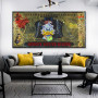 Disney Cartoon Donald Duck Dollars Series Money Never Sleep Poster on Wall Vintage Canvas Painting for Living Room Decor Cuadros
