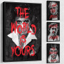 Classic Movie Poster The World Is Yours Tony Montana Canvas Painting  I Am The Boss Godfather Posters Canvas Prints