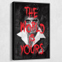 Classic Movie Poster The World Is Yours Tony Montana Canvas Painting  I Am The Boss Godfather Posters Canvas Prints