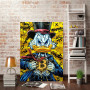 Disney Donald Duck B Bitcoin Money Art Canvas Painting Funny Color Graffiti Wall Poster Prints Living Room Home Pictures Decor
