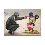 Banksy Graffiti Mickey Mouse Art Canvas Paintings Posters and Prints Wall Art Picture