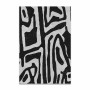 Modern Abstract Black White Fashion Lines Block Canvas Print Wall Picture Poster