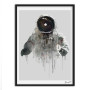 Nordic Style Canvas Art Print Watercolor Paintings Posters and Prints Astronaut Wall Pictures