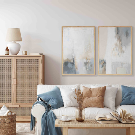 Abstract Simple Neutral Posters And Prints Gallery Wall Art Canvas Painting Nordic Art Modern Minimalist Shapes