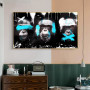 Canvas Painting 3 Monkeys Modern Abstract Room Decoration Art Poster and Print Wall Picture