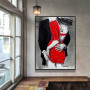 Abstract Sexy Couple Lover Poster Vintage Character Canvas Painting Wall Art Print