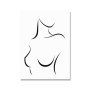 Abstract Canvas Painting Line Naked Woman Wall Art Poster Nordic Posters And Prints Minimalist Wall