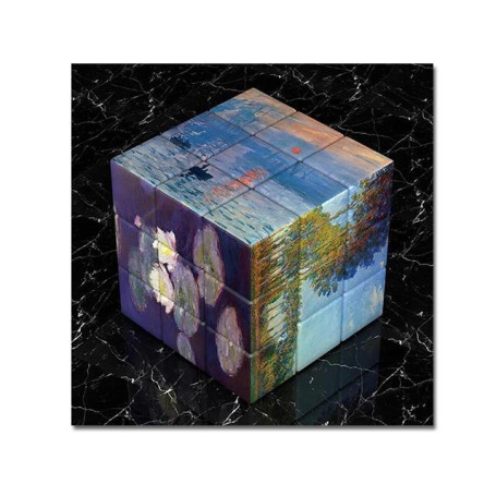 Funny Cube Canvas Painting Wall Art Famous Painting Artist Van Gogh Da Vinci Posters Prints