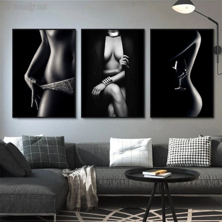Modern Nude Woman Wall Decoration Paintings Canvas Wall Art Posters