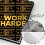 Work Hard Motivational Quotes Money Art Canvas Painting  Money Never Sleeps Wall Art Posters Modern Office Home Decor Pictures