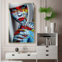 Graffiti Art of Girls Canvas Paintings on the Wall Art Posters And Prints Abstract Street Art Picture For Living Room Wall Decor