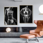 Sexy Women Fitness Canvas Painting Modern Poster and Prints Nordic Wall Art Pictures for Gym Living Room Home Decoration
