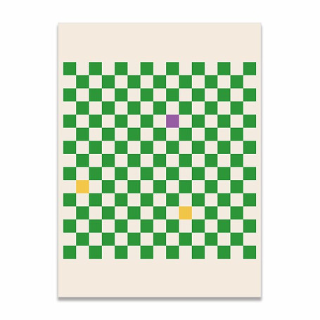 Wall Art Canvas Print Painting Posters Pictures Fashion Grid Checkerboard Online Celebrity Modern Nordic Living Room Home Decor