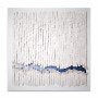 Blue White Modern Abstract Decorative Painting Canvas Print Poster Pictures Art Wall Home Decor for Living Room Square