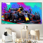 Abstract Luxury Racing Car Watercolor Poster F1 World Champion Canvas Painting Graffiti Wall Art Formula 1 Car Room Home Decor