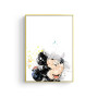 Watercolor Mickey Mouse Cartoon Canvas Paintings Minnie Mouse Poster and Prints Wall Art Picture
