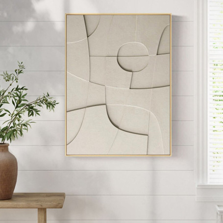 Abstract Texture 3d Geometry Art Painting On Canvas Prints Modern Minimal Wall Décor Sculptural Poster