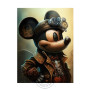 Disney Mickey Mouse Steampunk Poster Unique Designs Prints Canvas Painting Wall Art Picture For Living Room Home Decoration