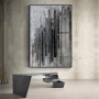 Modern Abstract Black Grey Canvas Poster Luxury Retro Art Print Wall Pictures Minimalist Decoration Paintings for Living Room
