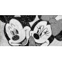 Walt Disney Minnie Mickey Mouse Canvas Painting Black and White Art Cartoon Poster Prints