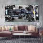 Mercedes-AMG Pit Stop F1 Poster Formula 1 Canvas Painting Modern Racing Car Wall Art Prints Picture For Living Room Decoration