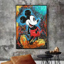 Walt Disney Mickey Mouse Oil Painting By Numbers Acrylic Handprint Poster Wall Art Cartoon