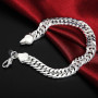 100% Authentic 925  Silver Chain Bracelet 10MM