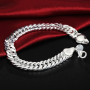 100% Authentic 925  Silver Chain Bracelet 10MM