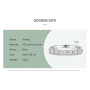 100% 925 Silver Stackable Round  Dazzling Cubic Zirconia Rings for Women Wedding Engagement Jewelry Gift