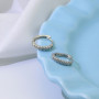 100% 925 Silver Hypoallergenic Earrings Zircon Stud Earring for Women