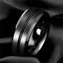 8mm Men Ring Black Groove Matte Stainless Steel Wedding Engagement Jewelry Anniversary Birthday Gift Men Rings