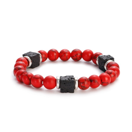 Classic Malachite Bracelets Men Jewelry Healing Lava Beads Bracelet Pulsera Diabetes Relief Bracelet Women