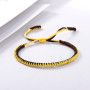 Brown String Braided Bracelet Handmade Adjustable Woven Rope Charm Bracelet For Women Men Homme Fashion Jewelry Best Friend Gift