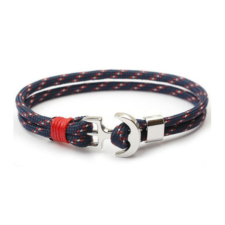 Anchor Men Women Strand Bracelets Nautical Survival Rope Chain Paracord Bracelet Male Wrap Metal Hooks