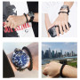 Genuine Braided Leather Bracelet for Men Women Jewelry Leather Magnetic Clasps Charm Bangles Wristband Gift BB0251 d