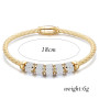Fashion women's fashion jewelry  leather rope stainless steel rope bracelet stainless steel charm bracelet