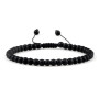 4MM Natural Stone Round Beads Bracelet Women Minimalism Adjustable Leather String Bangles Jewelry Men Healing Yoga Pulsera Gift