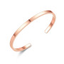 ZORCVENS New Fashion Cuff Bracelet for Women Gold Silver Color Stainless Steel Open Bangle Punk Vintage Women Men Jewelry